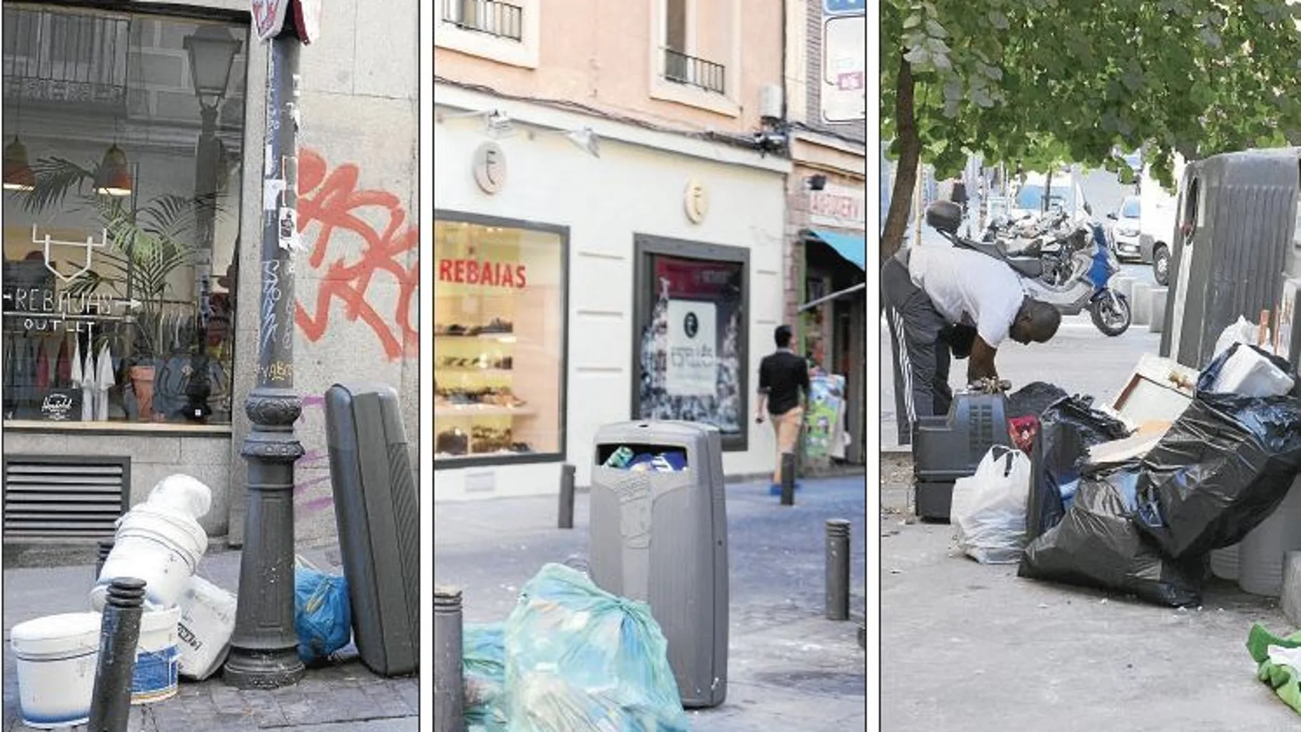 Esta semana el corazón del barrio de Justicia, uno de los que más turistas recibe de Madrid, presentaba este aspecto