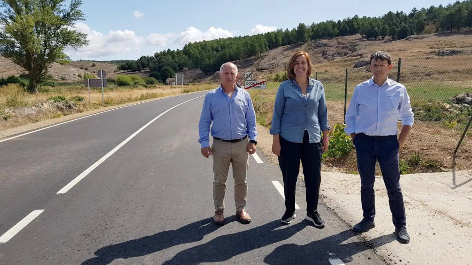 Armisén durante la visita a las obras realizadas