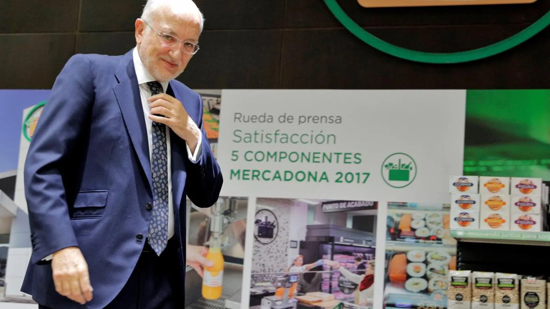 El presidente de Mercadona, Juan Roig presenta los datos de la compañía