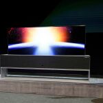 La televisión enrollable, durante su presentación en el CES 2019/ AP