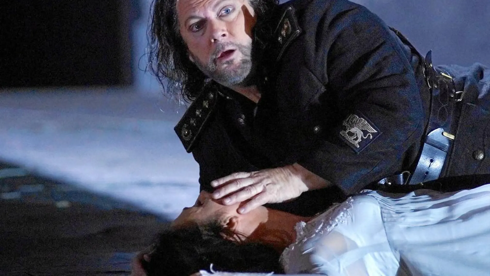 Kunde, durante el ensayo de «Otello»