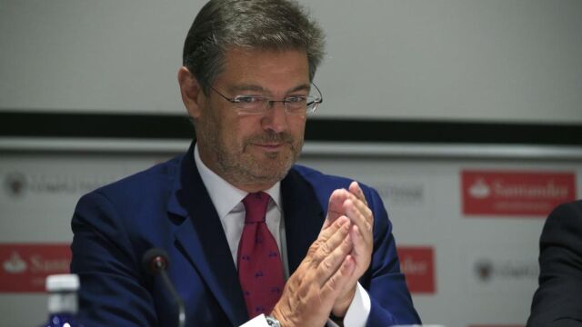 Rafael Catalá, interviene en un curso dentro de los cursos de verano de la Universidad Complutense.