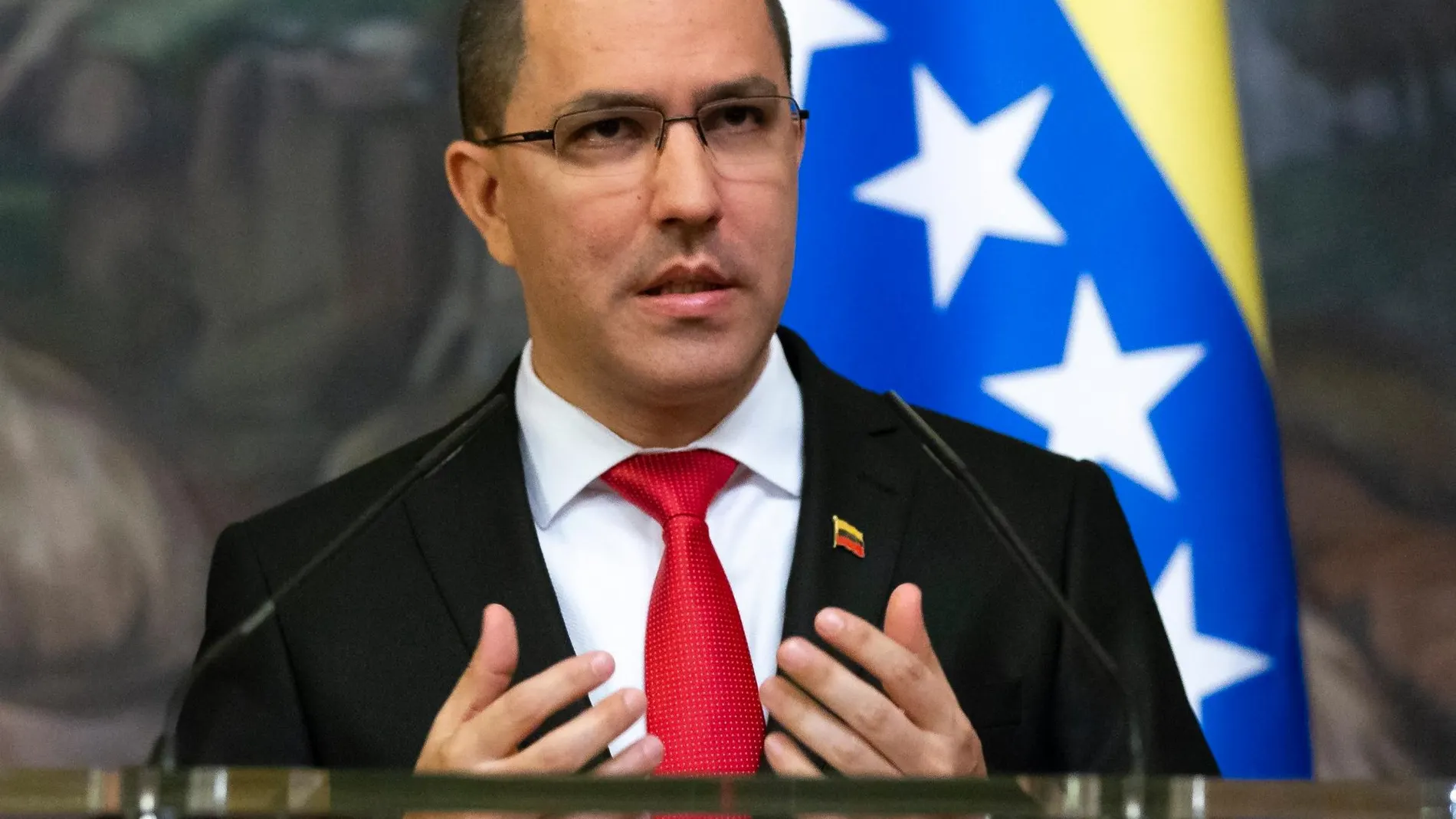 El ministro de Exteriores chavista, Jorge Arreaza