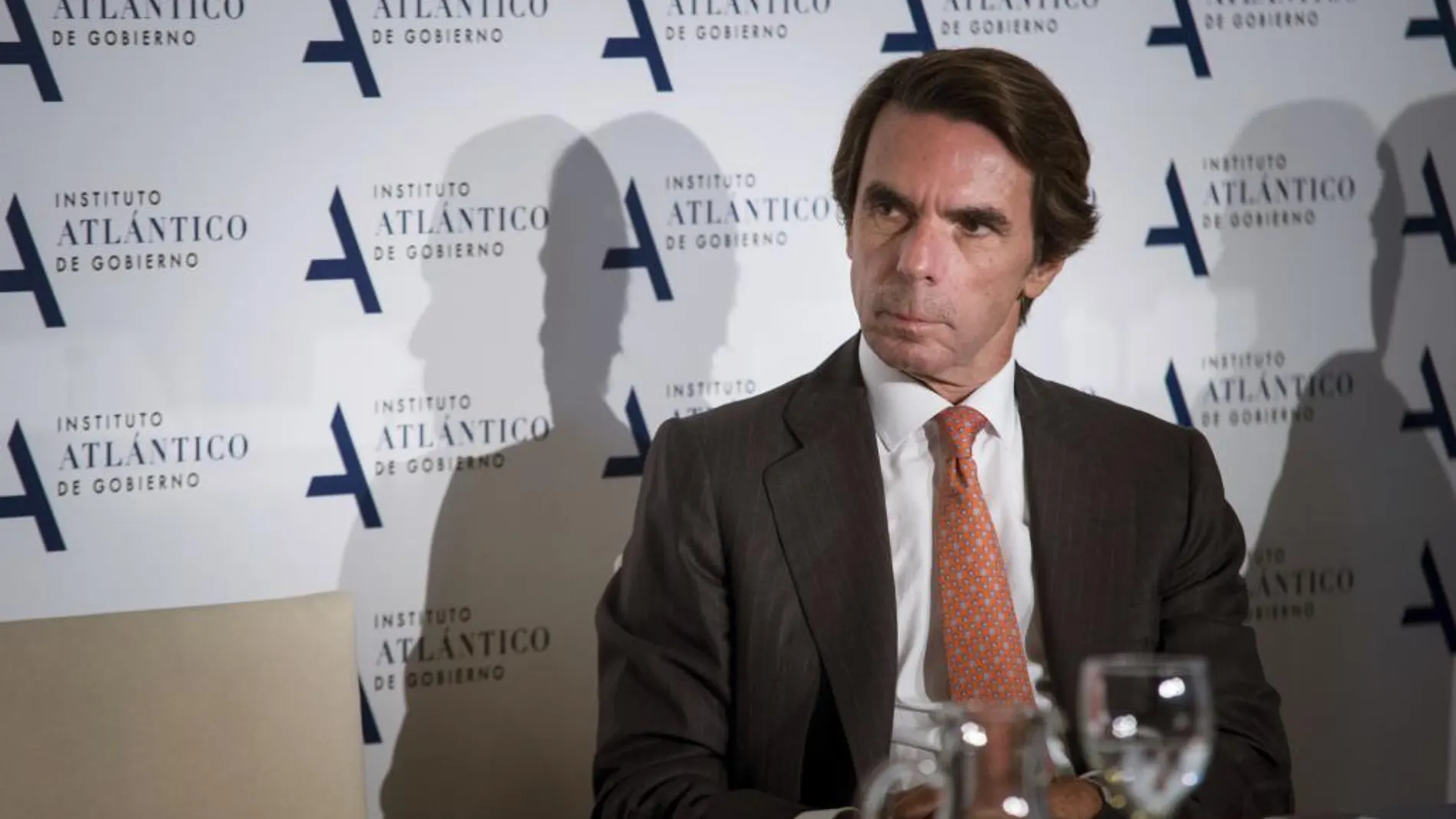 El expresidente del Gobierno José María Aznar, en la inauguración del curso académico del Instituto Atlántico