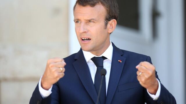 El presidente galo, Emmanuel Macron