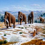 Recreación de la fauna del Pleistoceno / Wikipedia