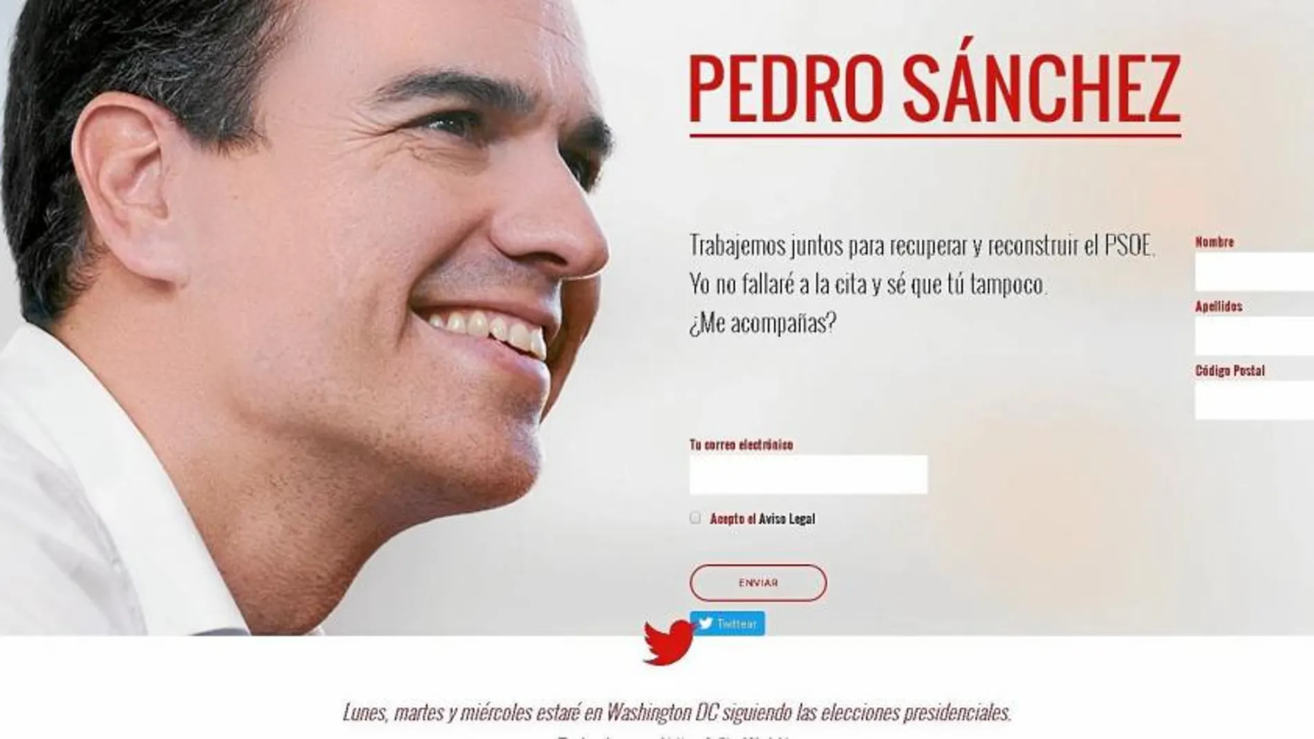 Página web de Pedro Sánchez