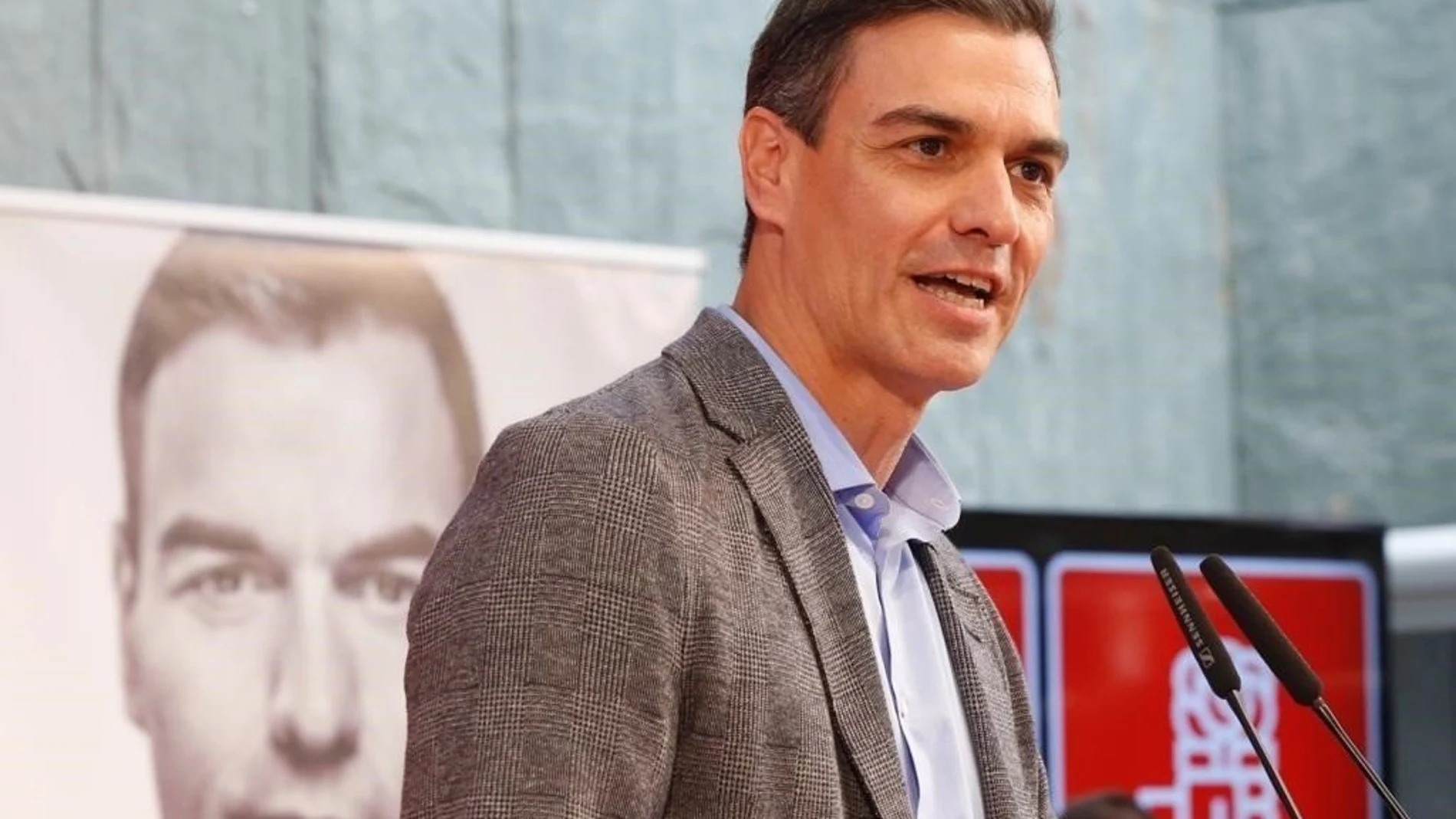 El presidente del Gobierno y candidato socialista a la presidencia, Pedro Sánchez