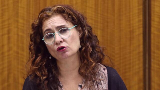 La consejera de Hacienda, María Jesús Montero, ayer