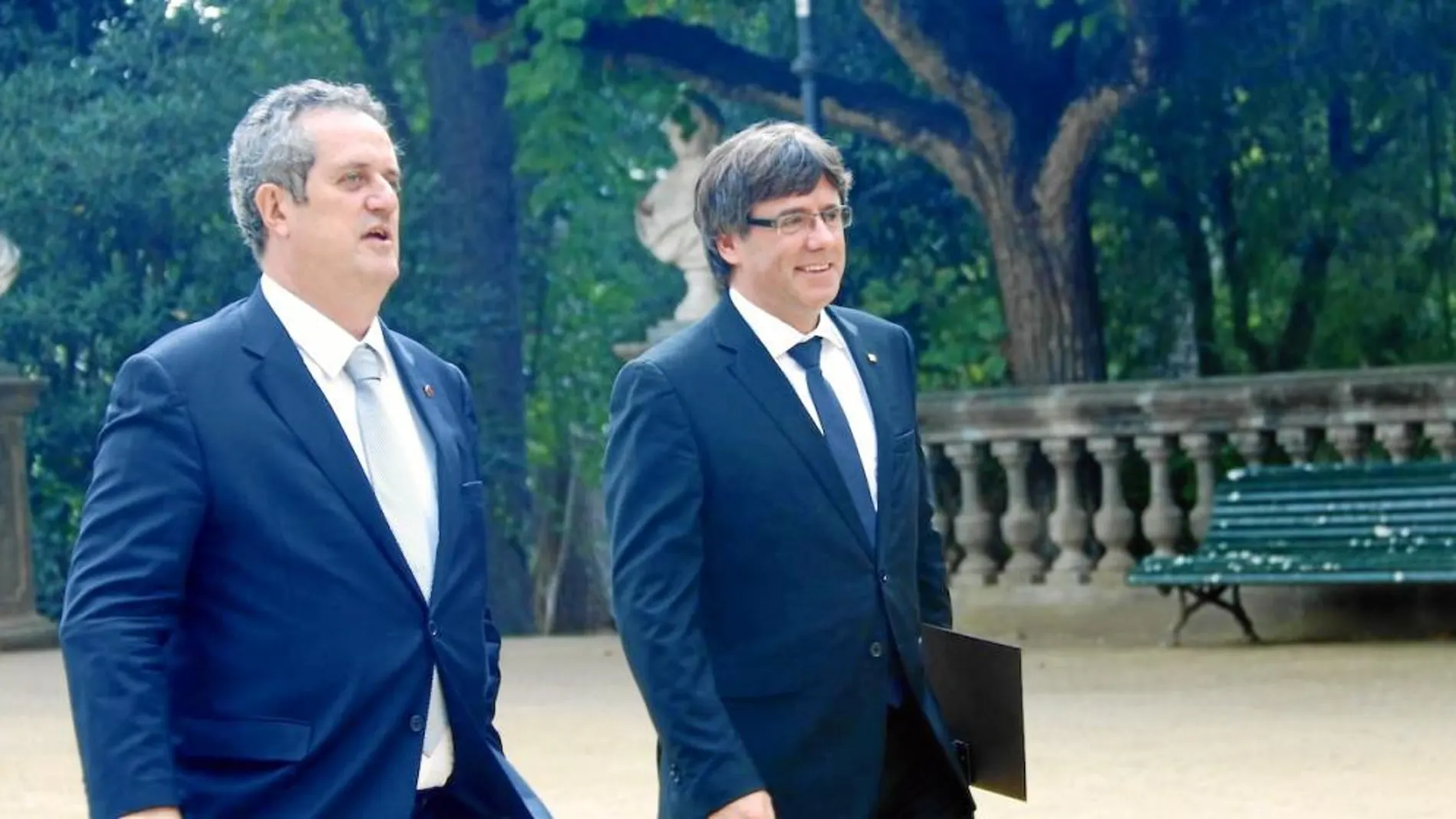 Joaquim Forn y Carles Puigdemont cuando los dos formaban parte del Govern