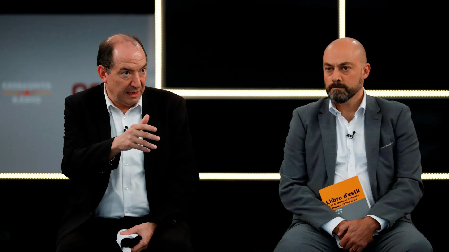 Los directores de TV3 y Catalunya Ràdio, Vicent Sanchis y Saul Gordillo, en una imagen de archivo.
