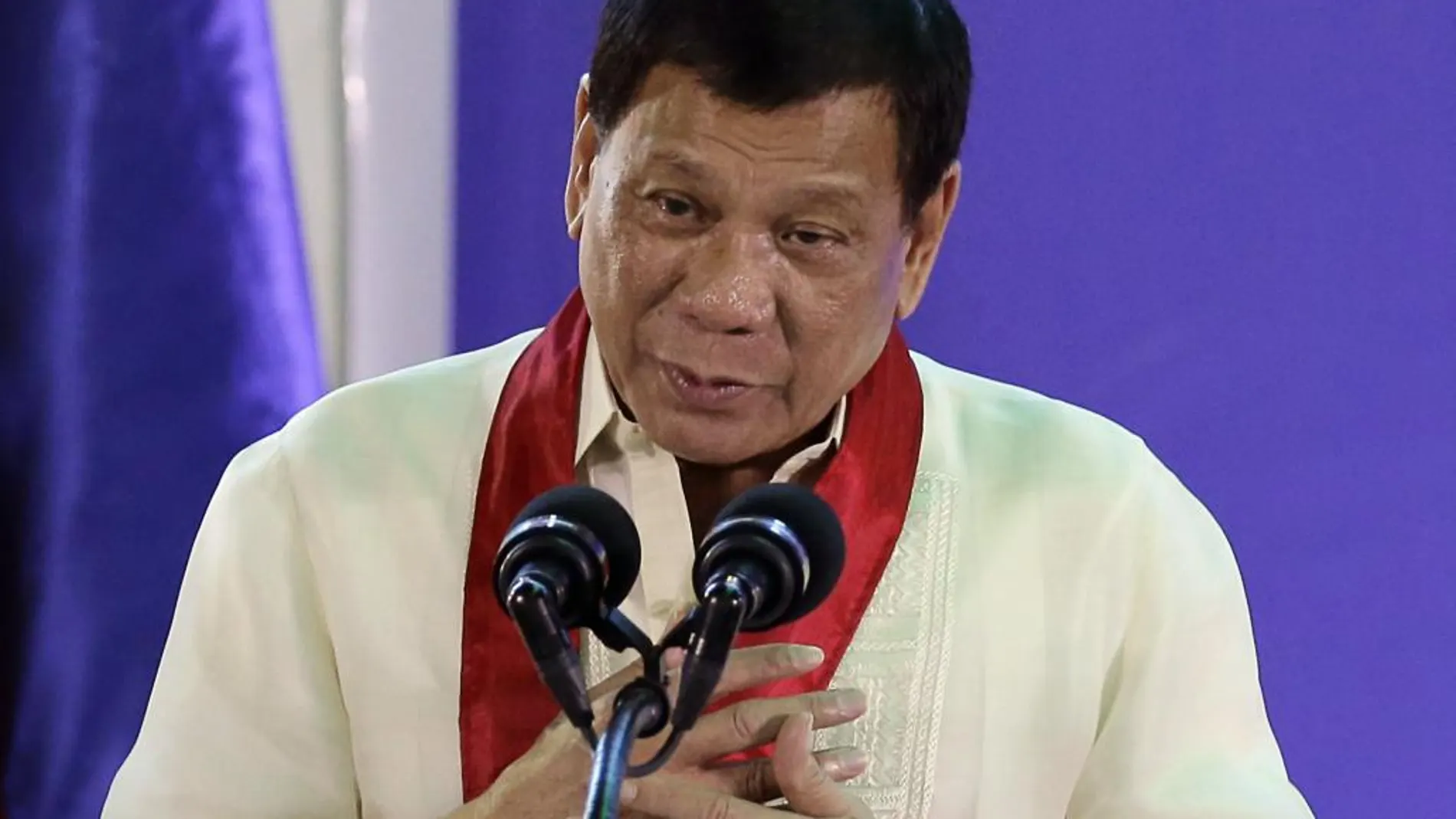 El presidente filipino Rodrigo Duterte.