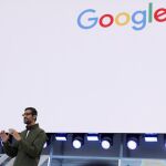 El CEO de Google, Sundar Pichai, durante la cumbre de desarrolladores que se celebra estos días
