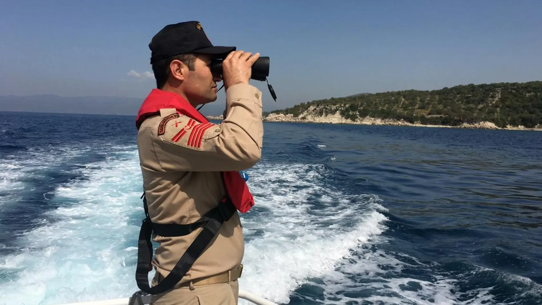 Los guarda costas turcos detuvo la embarcación cuando navegaba por el mar de Mármara