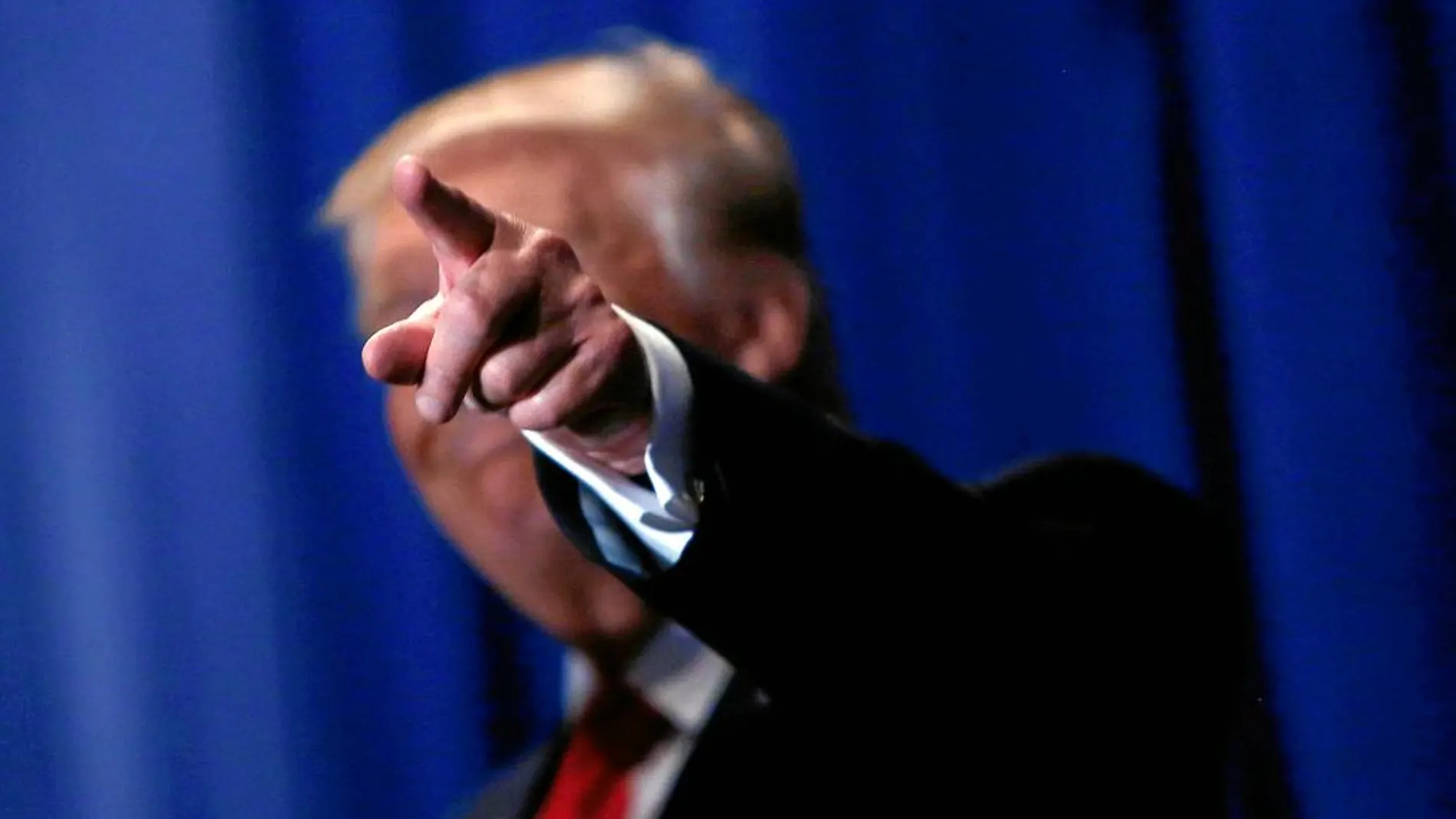 Donal Trump, el jueves en Pensilvania (EE UU) durante un mitin de campaña