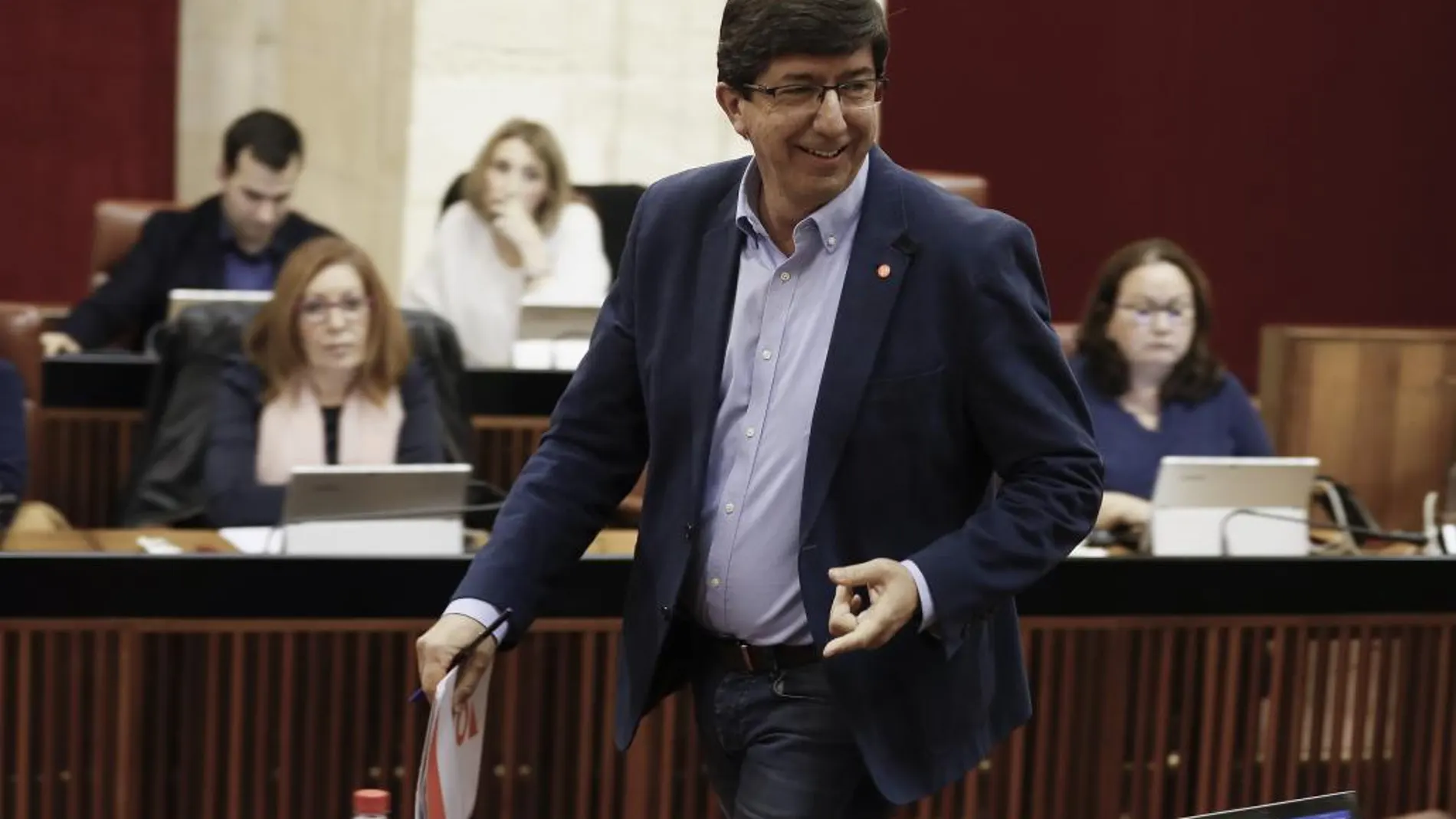 El líder de Cs, Juan Marín