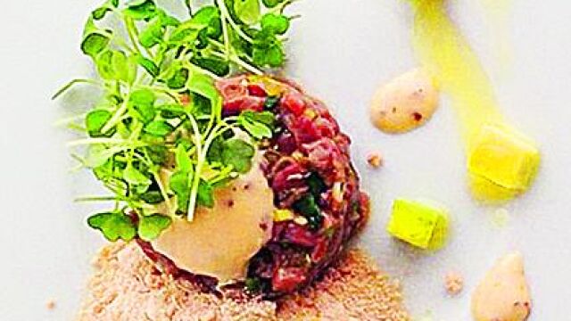 Tartar de corazones de cordero