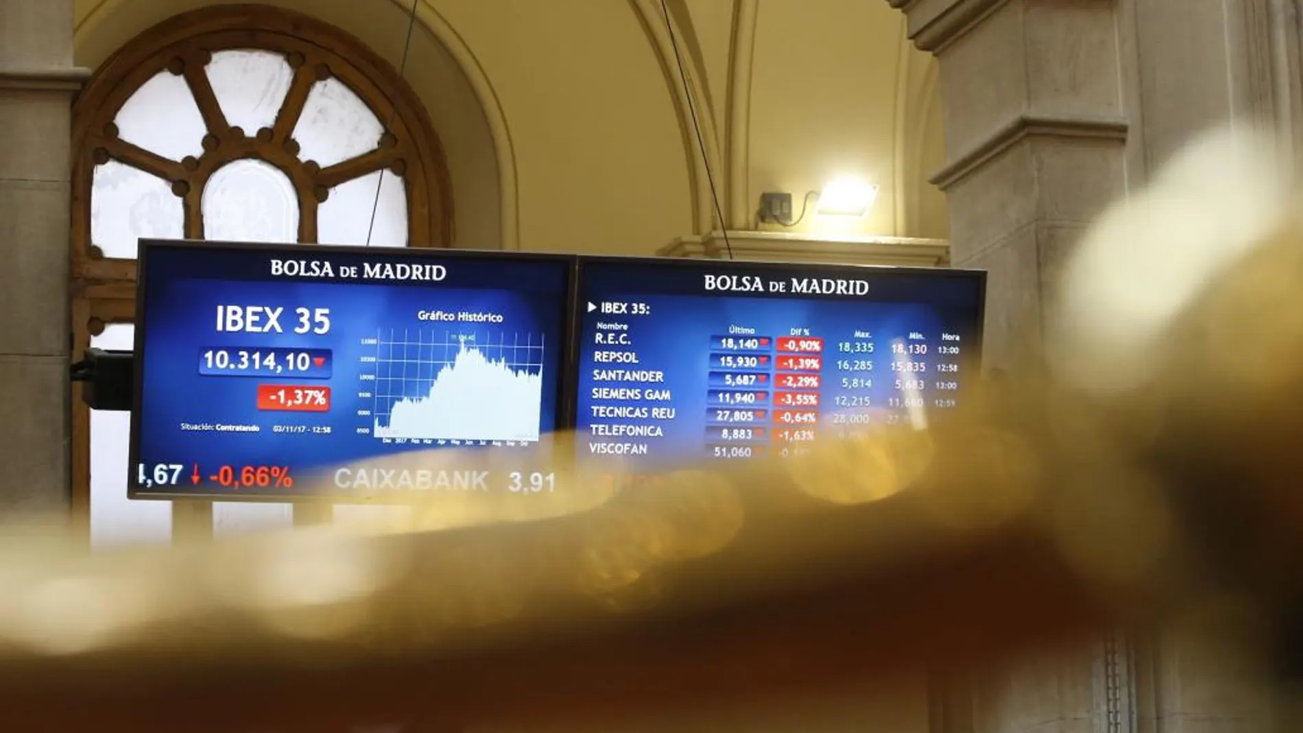 Vista general de la Bolsa de Madrid /Efe