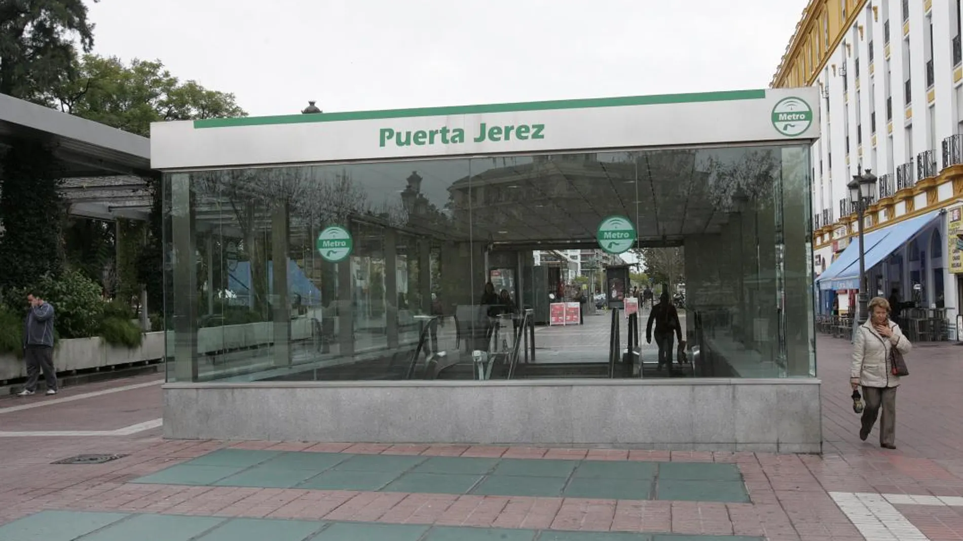 La estación de Puerta de Jerez, en pleno centro de la capital