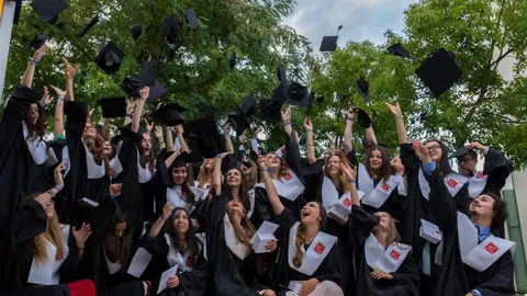 Imagen de un momento de la graduación