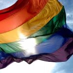 La versión de seis colores de la bandera del orgullo LGBT