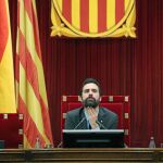 Imagen del presidente del Parlament, Roger Torrent, principal responsable de la aplicación del auto del juez Llarena / Foto: Reuters