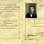 Fotografía tomada al pasaporte personal de Federico García Lorca