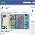 Este es el falso anuncio de Paypal difundido a través de Facebook