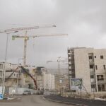 Varias construcciones se encuentran en marcha en el asentamiento de Har Homa, en el territorio palestino ocupado de Jerusalén