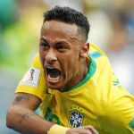 Neymar celebra uno de los dos goles que ha marcado en el Mundial / Ap