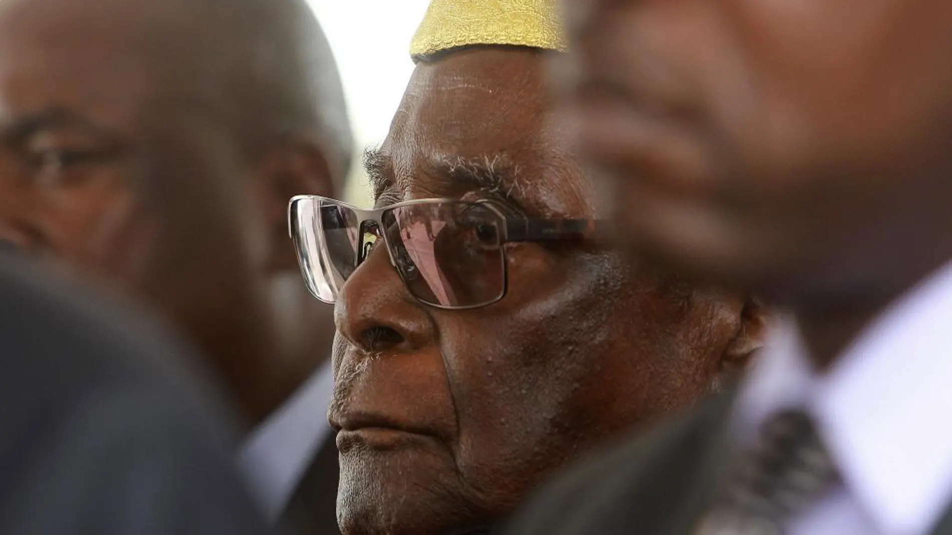 Robert Mugabe, en su última aparición pública el pasado día 17