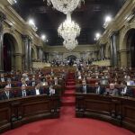 Sesión del Parlamento catalán de la pasada semana. EFE/Alberto Estévez