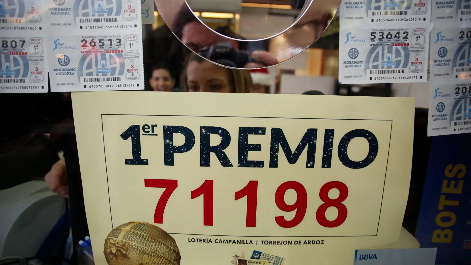 El Gordo, primer premio de la lotería de Navidad, vendido en una administración de Torrejon de Ardoz