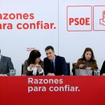 Pedro Sánchez preside la una de las reuniones de la Ejecutiva federal del PSOE. Foto: Cristina Bejarano