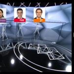 Imagen de cómo se situarán los candidatos esta noche