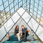 Daniela y Adam, de Newcastle (Reino Unido), ganaron el concurso para dormir en Louvre