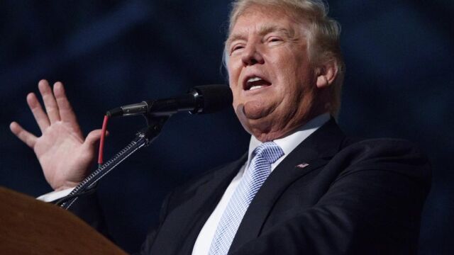 El candidato republicano Donald Trump