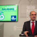 Javier Iglesias, presidente de la Diputación, presenta una feria en la que el ganado puro es también protagonista
