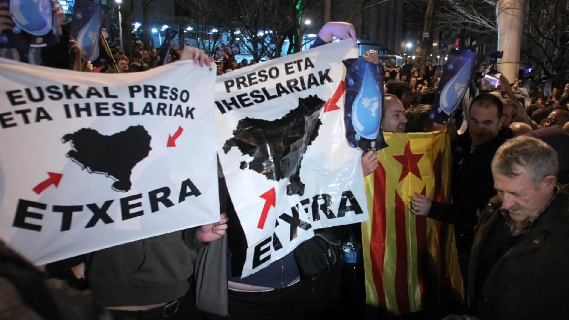 Imagen de archivo de una manifestación en Bilbao en apoyo de los presos de ETA