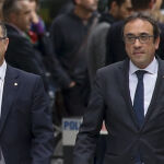 Jordi Turull y Josep Rull a su llegada a la Audiencia el pasado 2 de noviembre