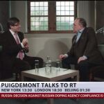 Un momento de la entrevista de Puigdemont