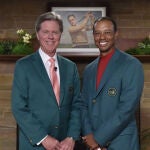Tiger Woods, con la Chauqeta Verde