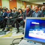 A la declaración de Junqueras en el Tribunal Supremo acudieron, entre otros, el presidente de la Generalitat, el portavoz de ERC, Joan Tardá, el diputado Gabriel Rufián. Foto: Javier Fdez.-Largo
