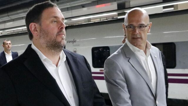 Oriol Junqueras y Raul Romeva/ (Archivo)