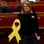 Elsa Artadi poco antes del comienzo de la sesión constitutiva de la XII legislatura del Parlamento catalán