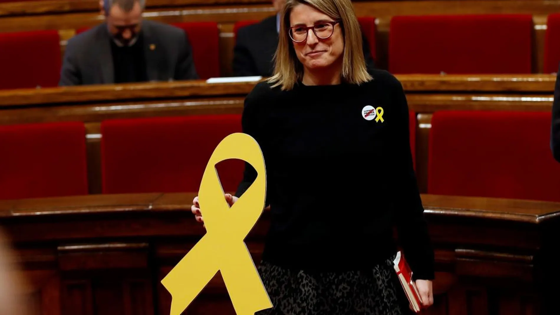 Elsa Artadi poco antes del comienzo de la sesión constitutiva de la XII legislatura del Parlamento catalán