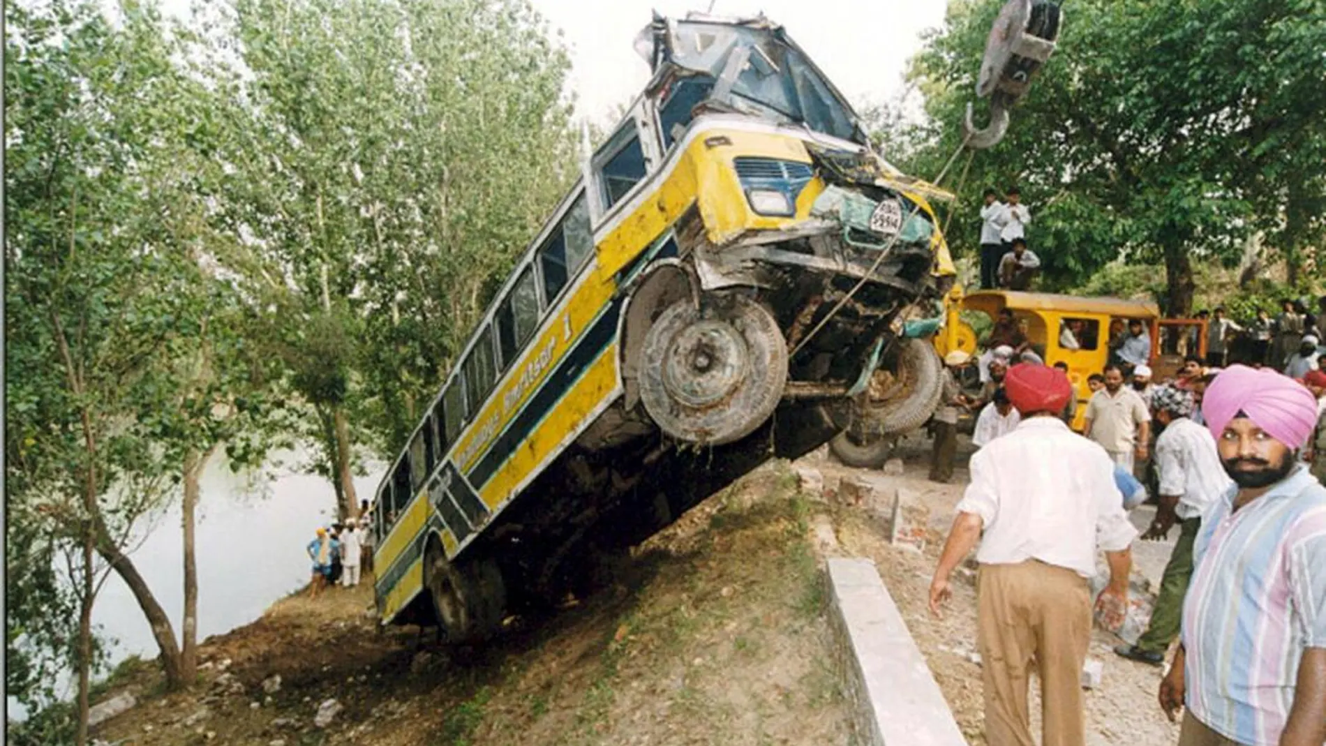Los accidentes de tráfico graves son habituales en la India