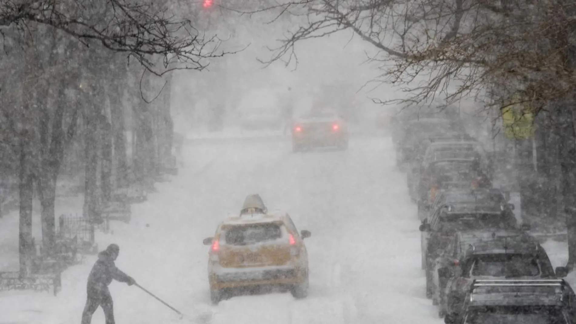 La nieve ha cubierto las calles de Nueva York