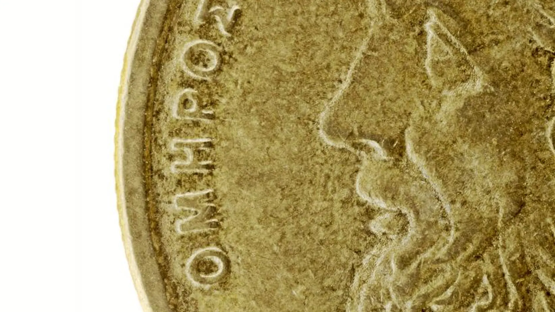 La efigie de Homero, que sigue siendo un misterio, en una moneda de 50 dracmas griegos