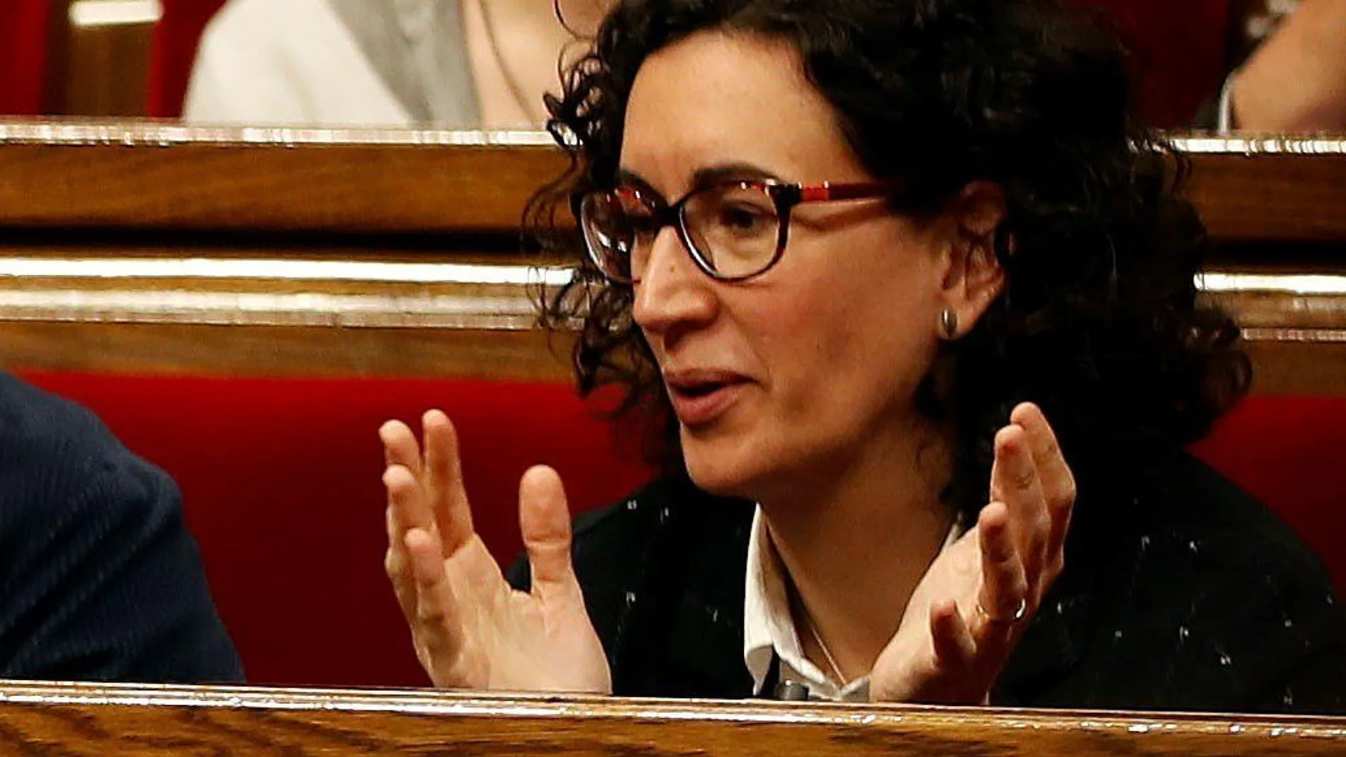 Marta Rovira hoy en el Parlament. EFE/Alberto Estévez
